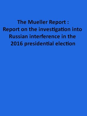cover image of The Mueller report